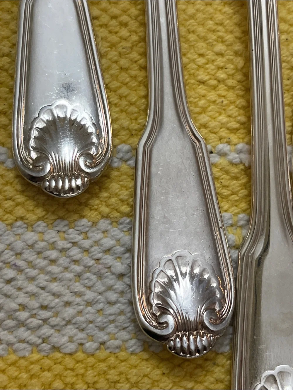 The Main Course Japan  Silverplated  Shell-teaspoons - Set of 12- vintage